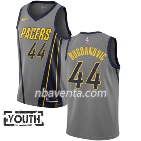 Camiseta Niños Indiana Pacers Bojan Bogdanovic 44 2018-19 Nike City Edition Gris Swingman